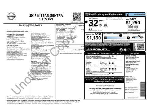 Certified 2017 Nissan Sentra SV w/ Style Package FWD image 32