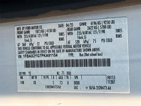 Used 2023 Ford Transit 350 XLT image 35