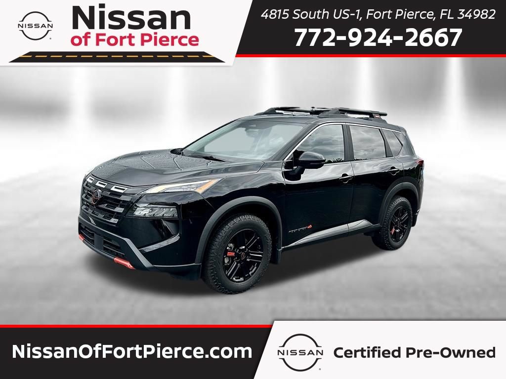 Certified 2025 Nissan Rogue SV w/ Rock Creek Premium Package AWD/4WD 360° Tour