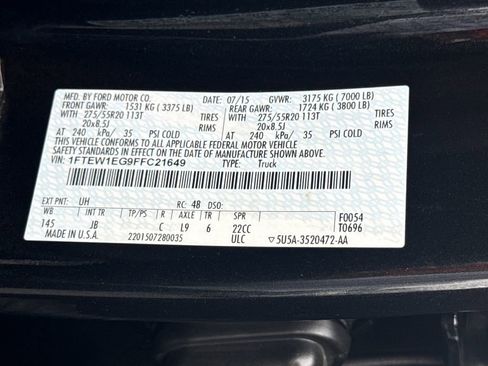 Used 2015 Ford F150 XLT w/ Equipment Group 302A Luxury AWD/4WD image 27