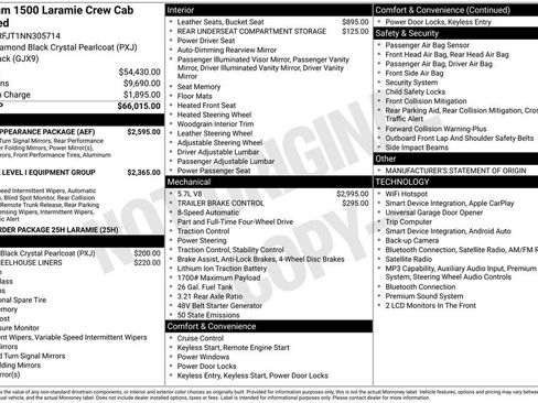 Used 2022 RAM 1500 Laramie w/ Sport Appearance Package AWD/4WD image 2