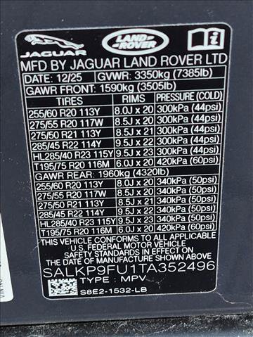 Used 2026 Land Rover Range Rover SE AWD/4WD image 24
