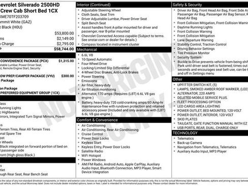 New 2026 Chevrolet Silverado 2500 Custom w/ Custom Convenience Package AWD/4WD image 5