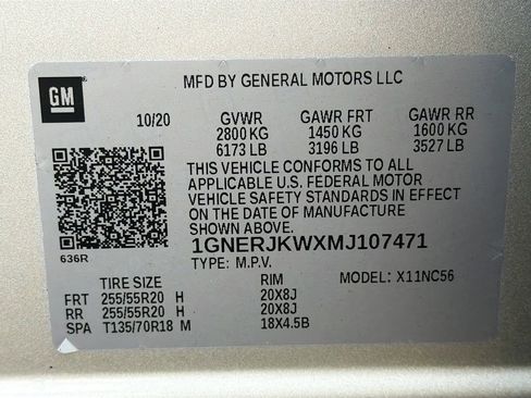 Used 2021 Chevrolet Traverse RS image 44