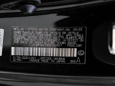 Used 2024 Lexus LC 500 Convertible w/ Touring Package RWD image 80