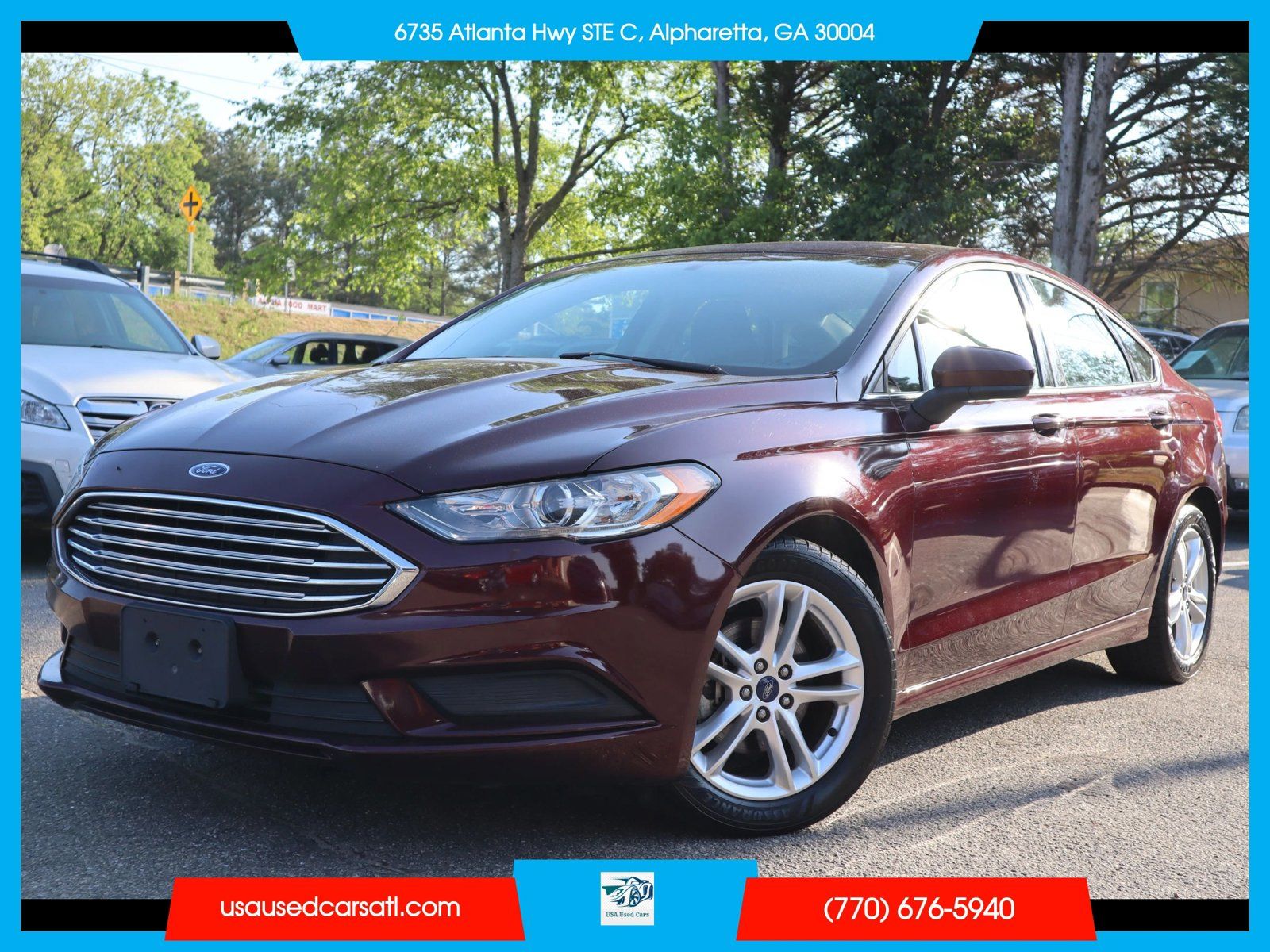 Used 2018 Ford Fusion SE w/ Fusion SE Technology Package FWD image 1
