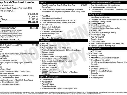 Used 2022 Jeep Grand Cherokee L Laredo w/ Luxury Tech Group I AWD/4WD image 6