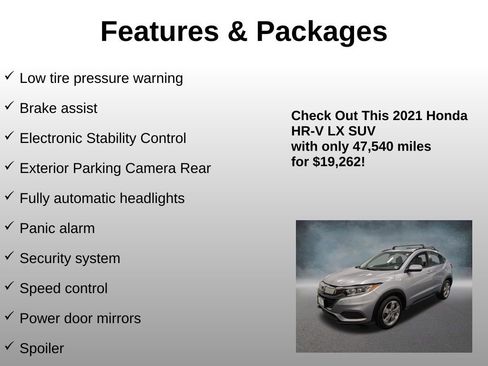 Certified 2021 Honda HR-V LX image 16