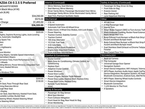 New 2026 MAZDA CX-5 Preferred AWD/4WD image 2