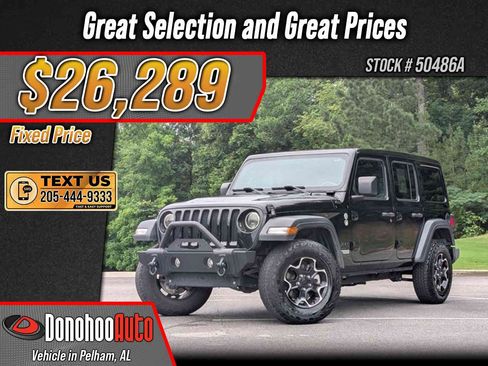 Used 2021 Jeep Wrangler Unlimited Sport w/ Sun And Sound Package AWD/4WD image 1
