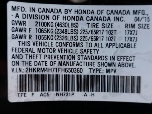 Used 2015 Honda CR-V EX-L image 47