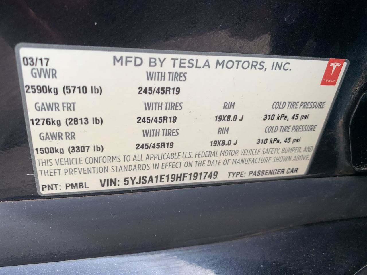 Used 2017 Tesla Model S 60 RWD image 14