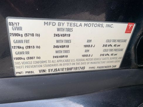 Used 2017 Tesla Model S 60 RWD image 14