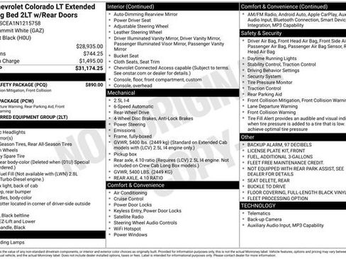 Used 2022 Chevrolet Colorado LT w/ Fleet Safety Package image 31