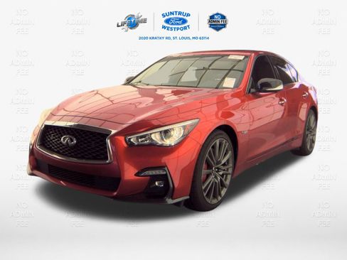 Used 2020 INFINITI Q50 Red Sport 400 w/ Proactive Package AWD/4WD image 3