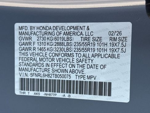 New 2026 Honda Odyssey Touring image 28