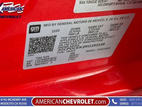 Used 2024 Chevrolet Silverado 1500 Custom Trail Boss AWD/4WD image 41