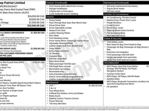Used 2012 Jeep Patriot Limited w/ Sun/Sound Group AWD/4WD image 27