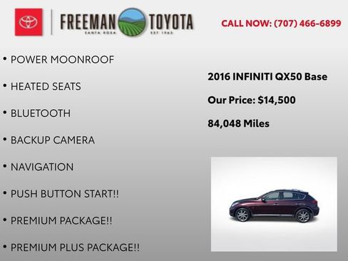 Used 2016 INFINITI QX50 2WD w/ Premium Plus Package image 10