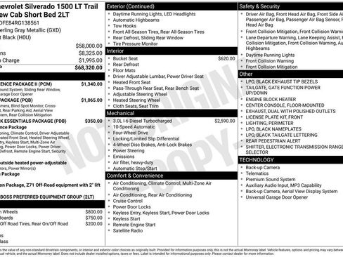 Used 2024 Chevrolet Silverado 1500 LT Trail Boss w/ Convenience Package II AWD/4WD image 2