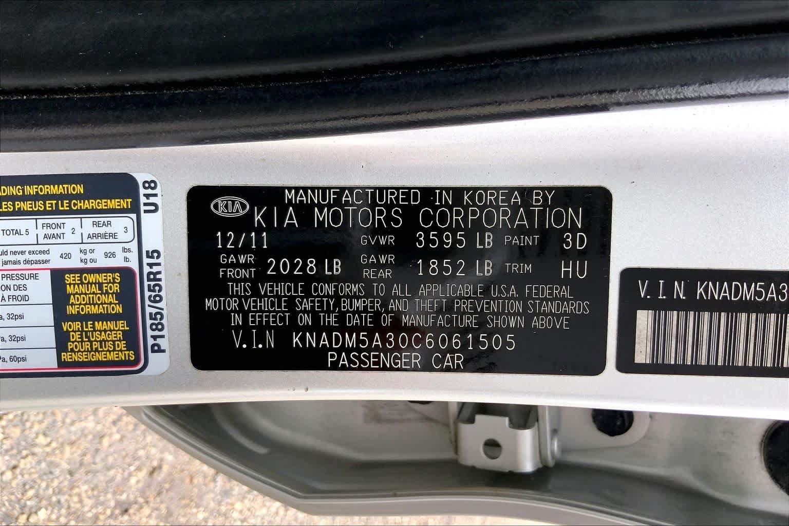 Used 2012 Kia Rio LX w/ PWR Pkg FWD image 34
