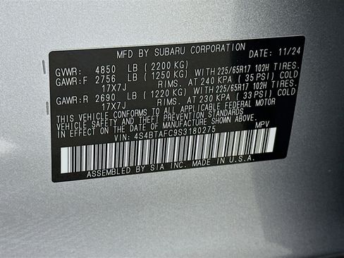 Used 2025 Subaru Outback Premium image 12