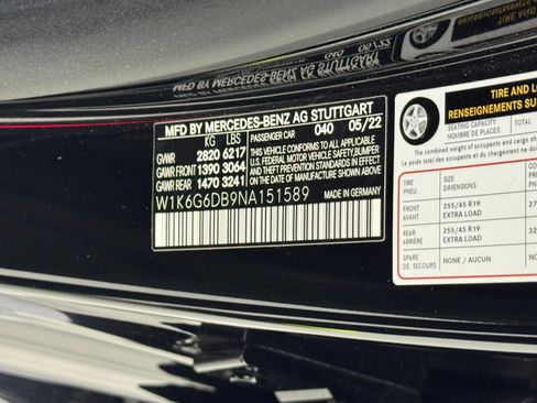 Used 2022 Mercedes-Benz S 500 4MATIC w/ AMG Line Package image 54