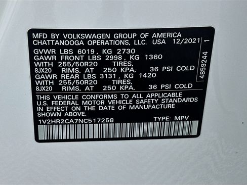 Used 2022 Volkswagen Atlas SE AWD/4WD image 32