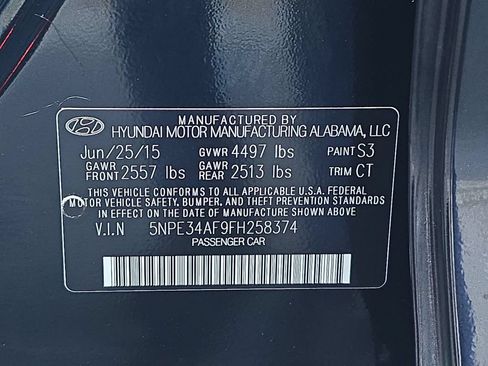 Used 2015 Hyundai Sonata Sport w/ Option Group 03 FWD image 33