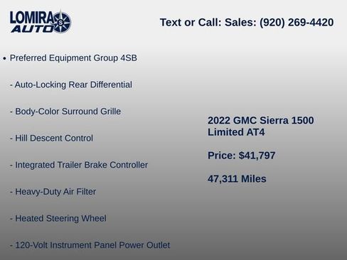 Used 2022 GMC Sierra 1500 AT4 w/ AT4 Preferred Package AWD/4WD image 8