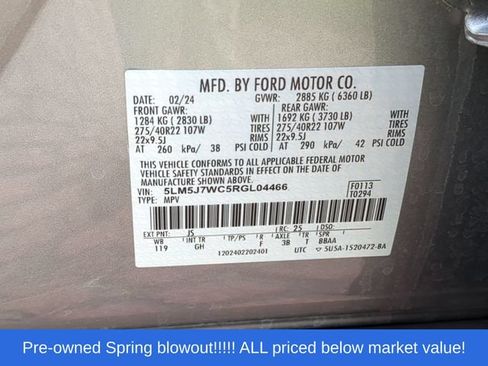 Used 2024 Lincoln Aviator Reserve w/ Jet Package RWD image 56