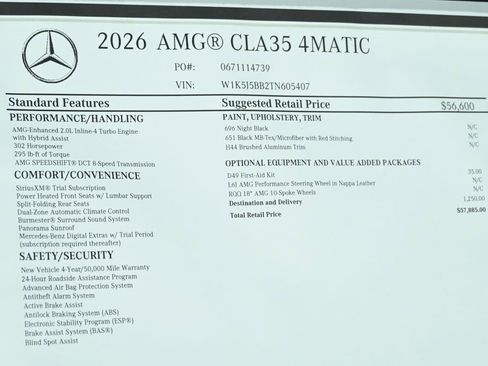 New 2026 Mercedes-Benz CLA 35 AMG CLA 35 AMG image 31