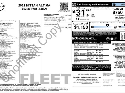 Used 2022 Nissan Altima 2.5 SR FWD image 2