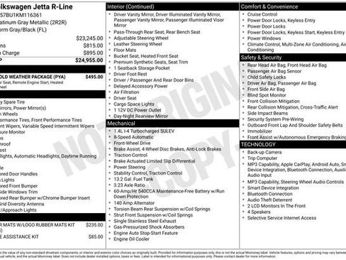Used 2019 Volkswagen Jetta R-Line w/ R-Line Cold Weather Package FWD image 29