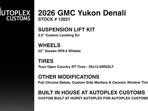 Used 2026 GMC Yukon Denali w/ Denali Reserve Package AWD/4WD image 2