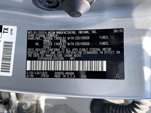 Used 2020 Toyota Highlander Limited FWD image 35