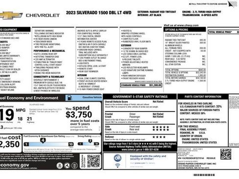 Used 2023 Chevrolet Silverado 1500 LT AWD/4WD image 3