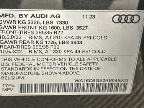 Certified 2024 Audi Q8 e-tron Prestige w/ Prestige Package image 28