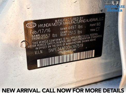 Used 2016 Hyundai Sonata Sport w/ Option Group 1V image 15