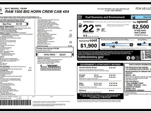 Used 2017 RAM 1500 Big Horn image 21