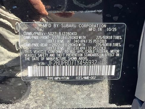 Certified 2026 Subaru Outback Premium AWD/4WD image 29