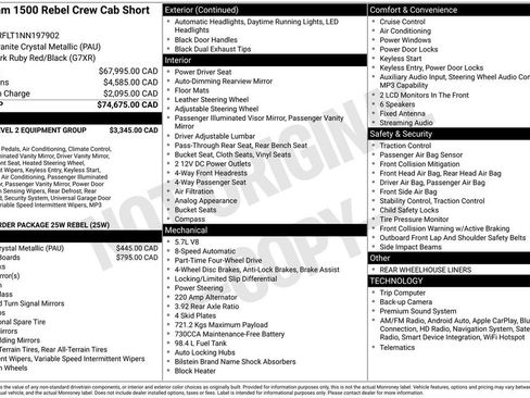 Used 2022 RAM 1500 Rebel w/ Rebel Level 2 Equipment Group AWD/4WD image 34