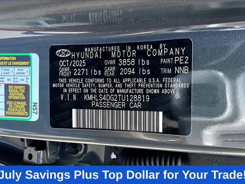 Used 2026 Hyundai Elantra SEL Sport Premium w/ Cargo Package FWD image 24