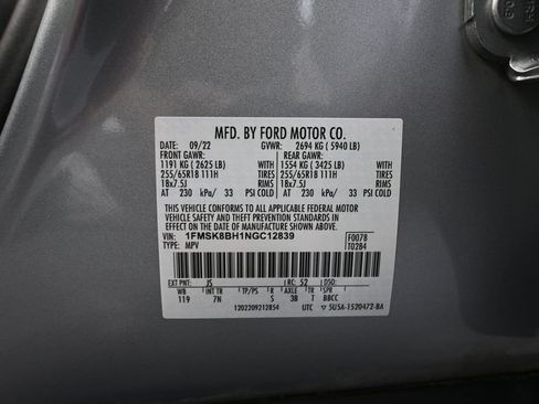 Used 2022 Ford Explorer 4WD image 51