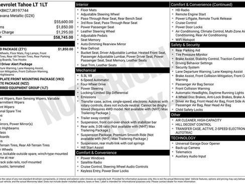 Used 2018 Chevrolet Tahoe LT w/ Off-Road Package image 1