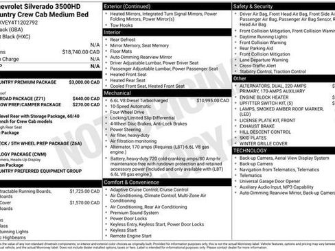 New 2026 Chevrolet Silverado 3500 High Country w/ High Country Premium Package AWD/4WD image 26