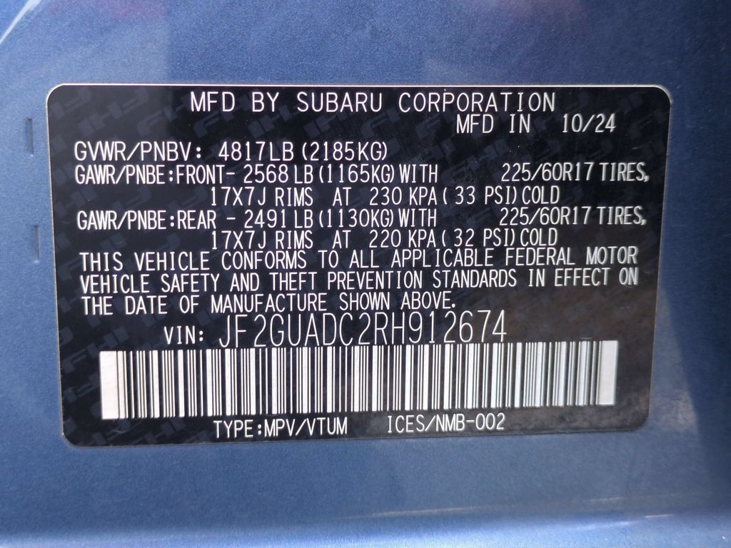 Used 2024 Subaru Crosstrek 2.0i Premium AWD/4WD image 35