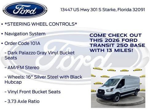 New 2026 Ford Transit 250 148 Medium Roof RWD image 10