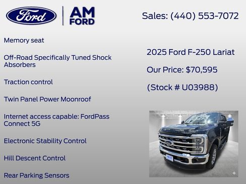 Used 2025 Ford F250 Lariat w/ Chrome Package AWD/4WD image 26