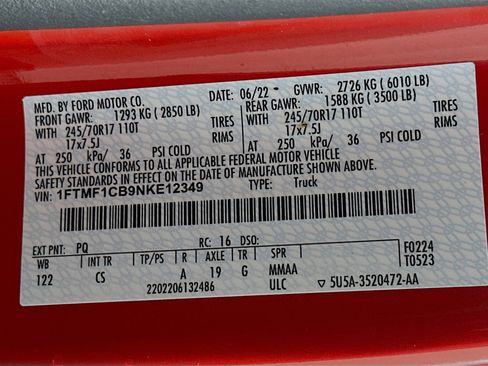 Used 2022 Ford F150 XL w/ Equipment Group 101A High image 12